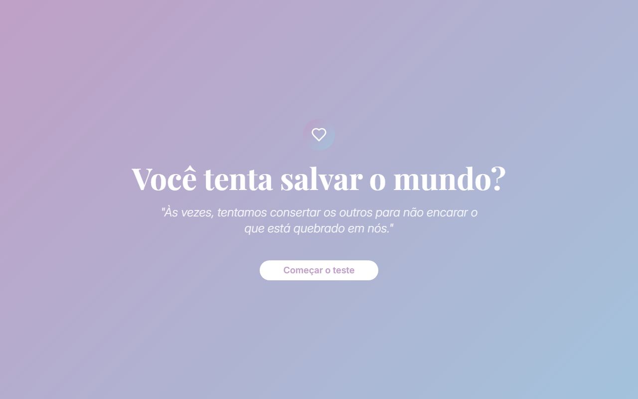 Captura de tela da página inicial de O Custo de Salvar