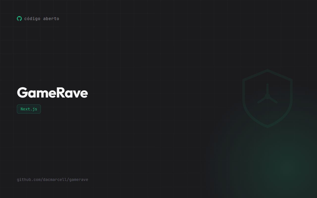 Capa do projeto GameRave